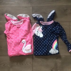 Carter 4 T footies pajamas.